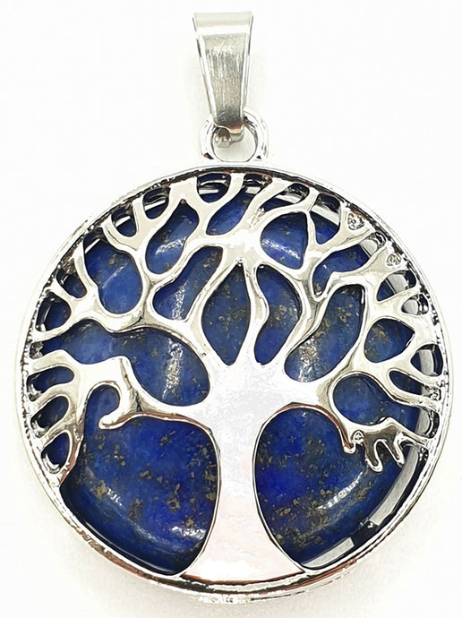 Pendentif arbre de vie Lapis Lazuli - Collectif Spirite