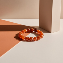 Charger l&#39;image dans la galerie, Bracelet Cornaline naturelle orange
