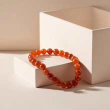 Charger l&#39;image dans la galerie, Bracelet Cornaline naturelle orange
