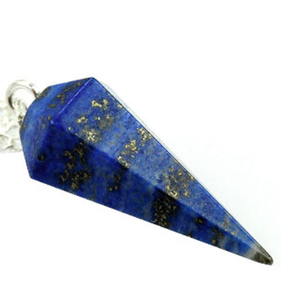 Pendule Lapis Lazuli conique 6 faces - Collectif Spirite
