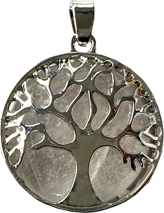 Pendentif arbre de vie Cristal de Roche - Collectif Spirite