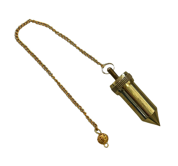 Pendule Bullet en Laiton avec réservoir - Collectif Spirite