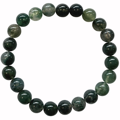 Bracelet Agate Mousse - Collectif Spirite